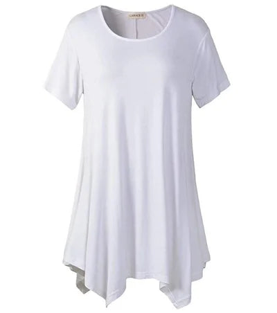 Snygg Plus Size T-shirt med Lös Passform