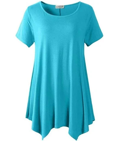 Snygg Plus Size T-shirt med Lös Passform