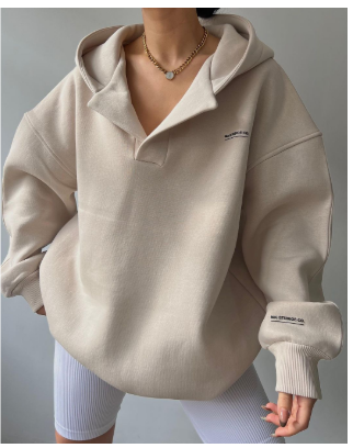 Dame Hætte-sweatshirt med Komfort og Stil