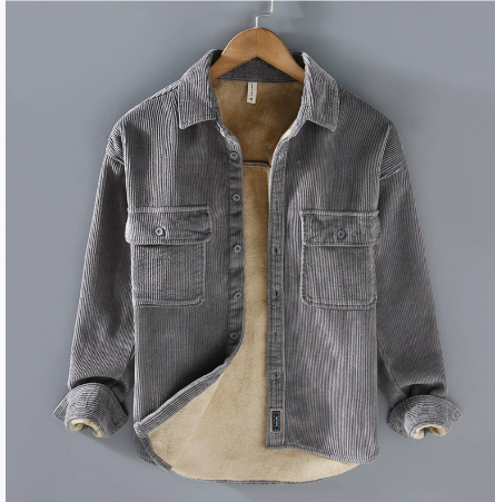 Zavier | Cordjakke med lange ærmer varm og stilfuld til mænd