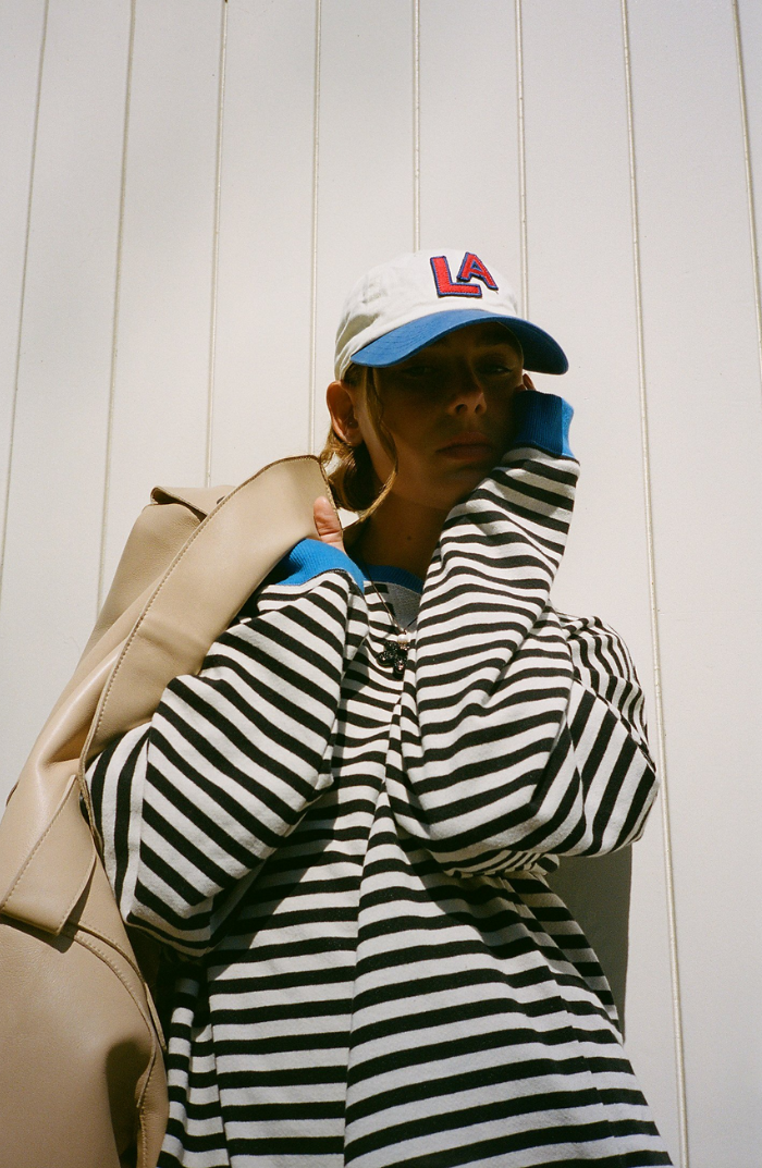 Mira – Farverig Oversized Striktrøje