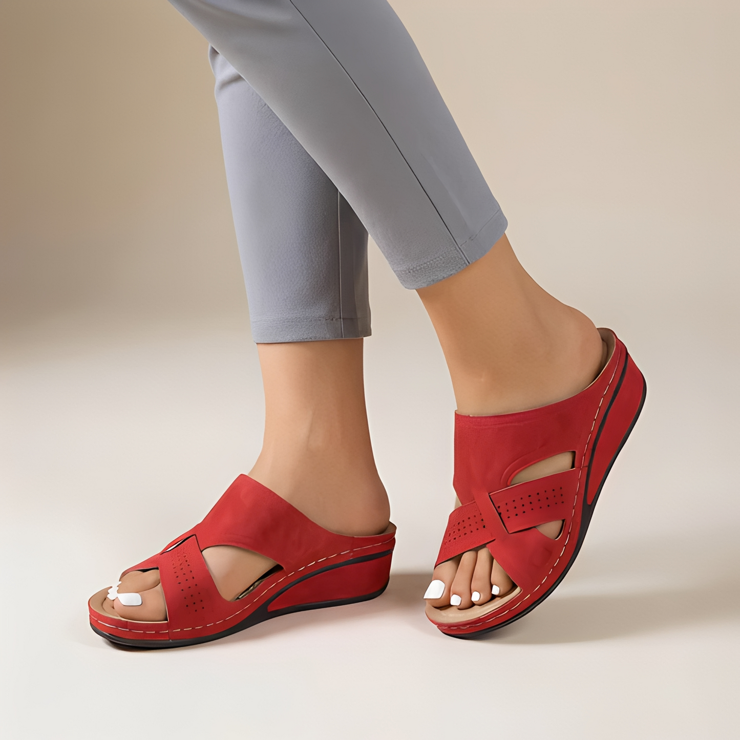 Liva – Eleganta Sandaler med Öppen Tå och Remmar