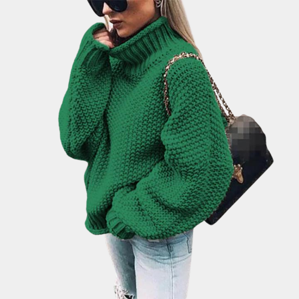 Evelina | Oversize-Rollkragenpullover för Kalla Dagar