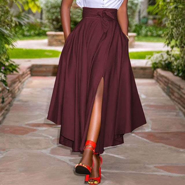Maxi-Skirt i Modern Elegans med Justerbart Midjeband