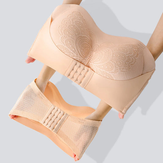 Bandeau-topp för kvinnor med knäppning framtill