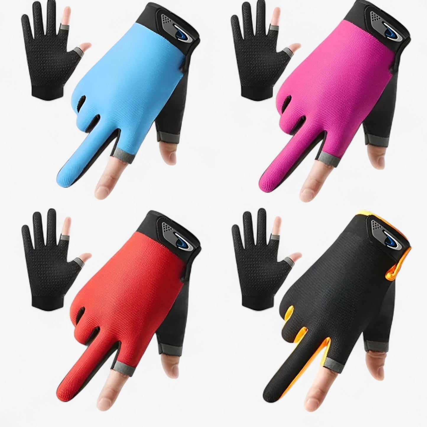 Skridsikre Fiskerihandsker med Åndbart Design og Frihed