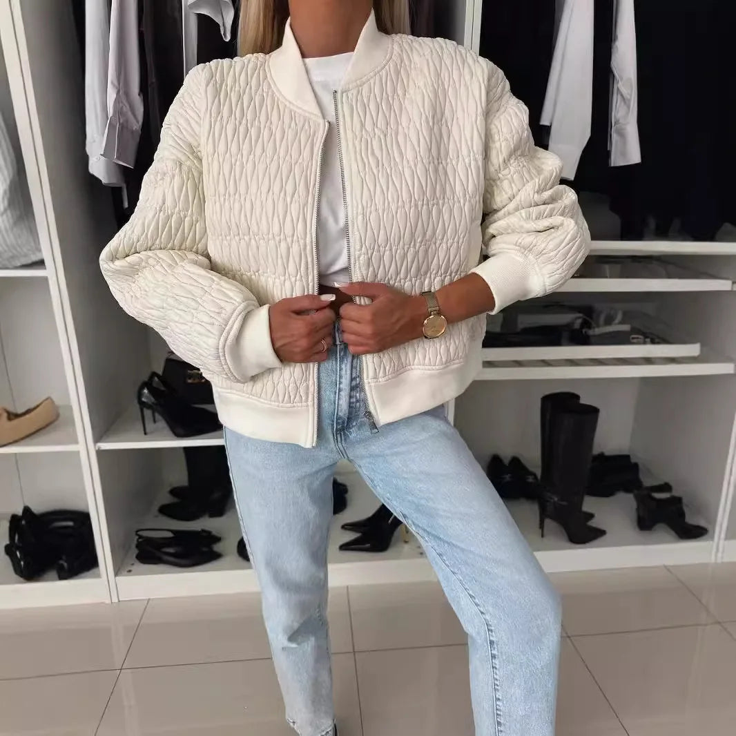 Struktureret Cardigan med Elegante Linjer og Uformel Stil