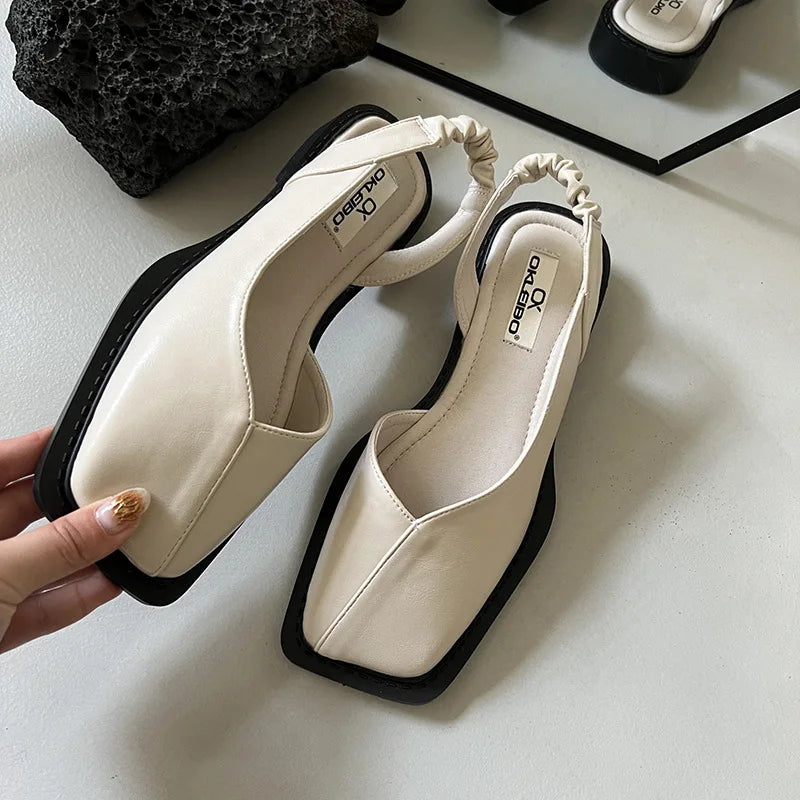 Vera | Eleganta Slingback Ballerina-Heels för Våren