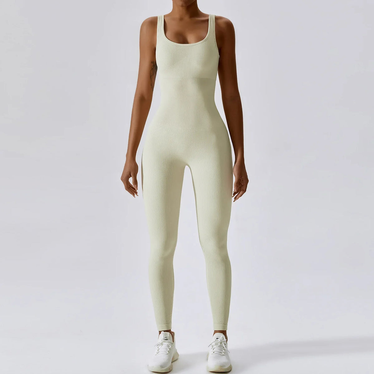 Yoga Jumpsuit för kvinnor | Sömlös träningsoverall med snabbtorkande och stretchig passform