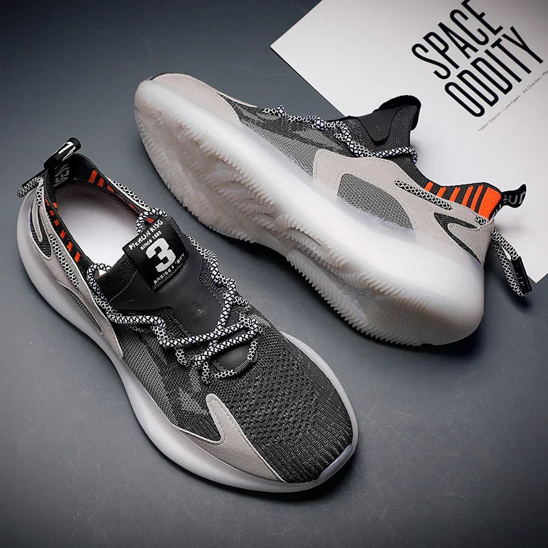 Mesh Sneakers med snörning för ortopediskt stöd