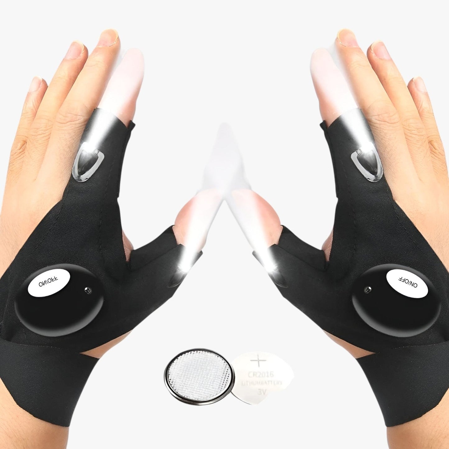 LED-arbejdshandsker med handsfree lys og vandtæt design