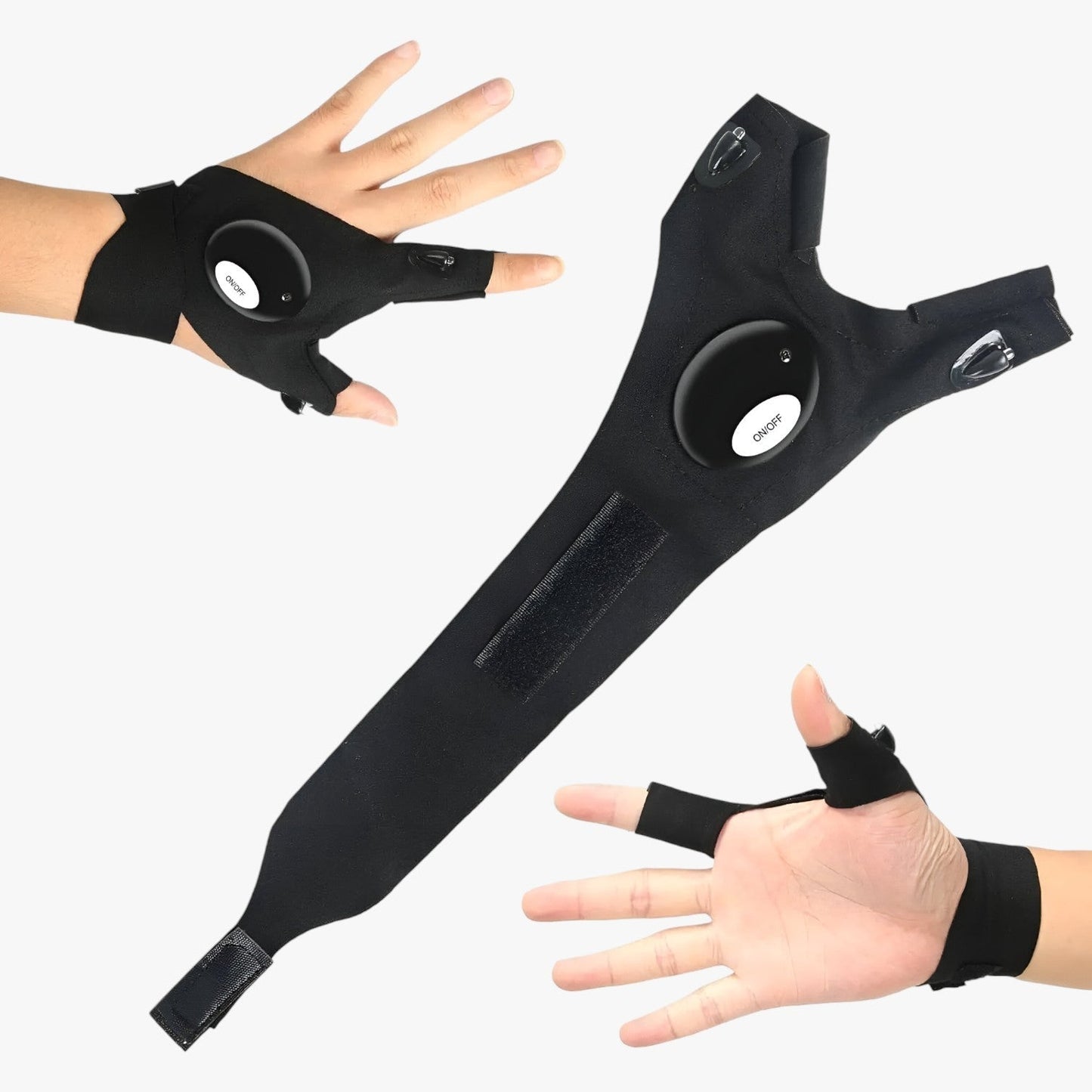 LED-arbejdshandsker med handsfree lys og vandtæt design