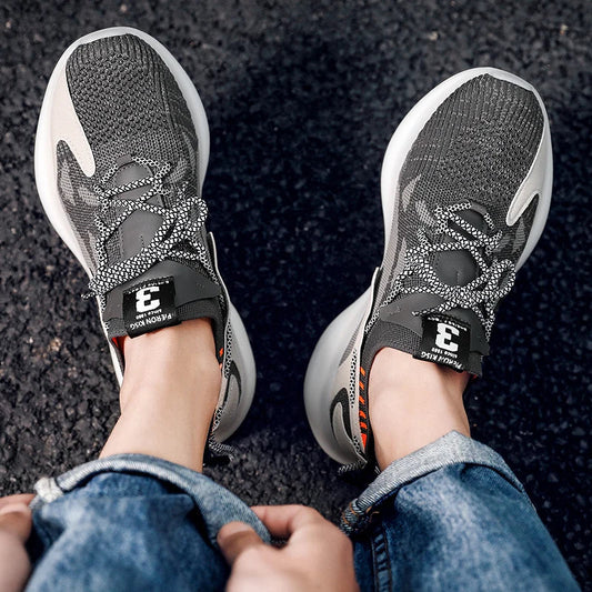 Meshsneakers med snörning för ortopediskt stöd