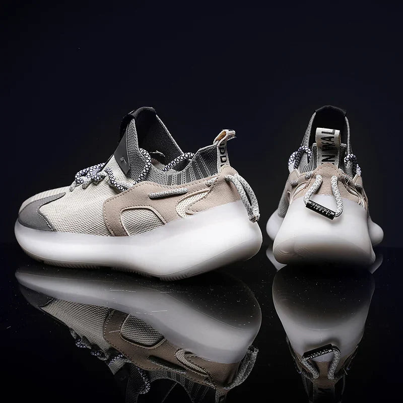 Mesh Sneakers med snörning för ortopediskt stöd