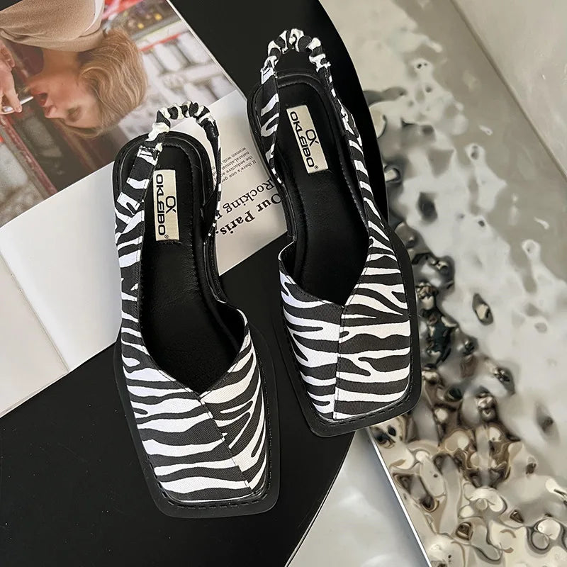 Vera | Eleganta Slingback Ballerina-Heels för Våren