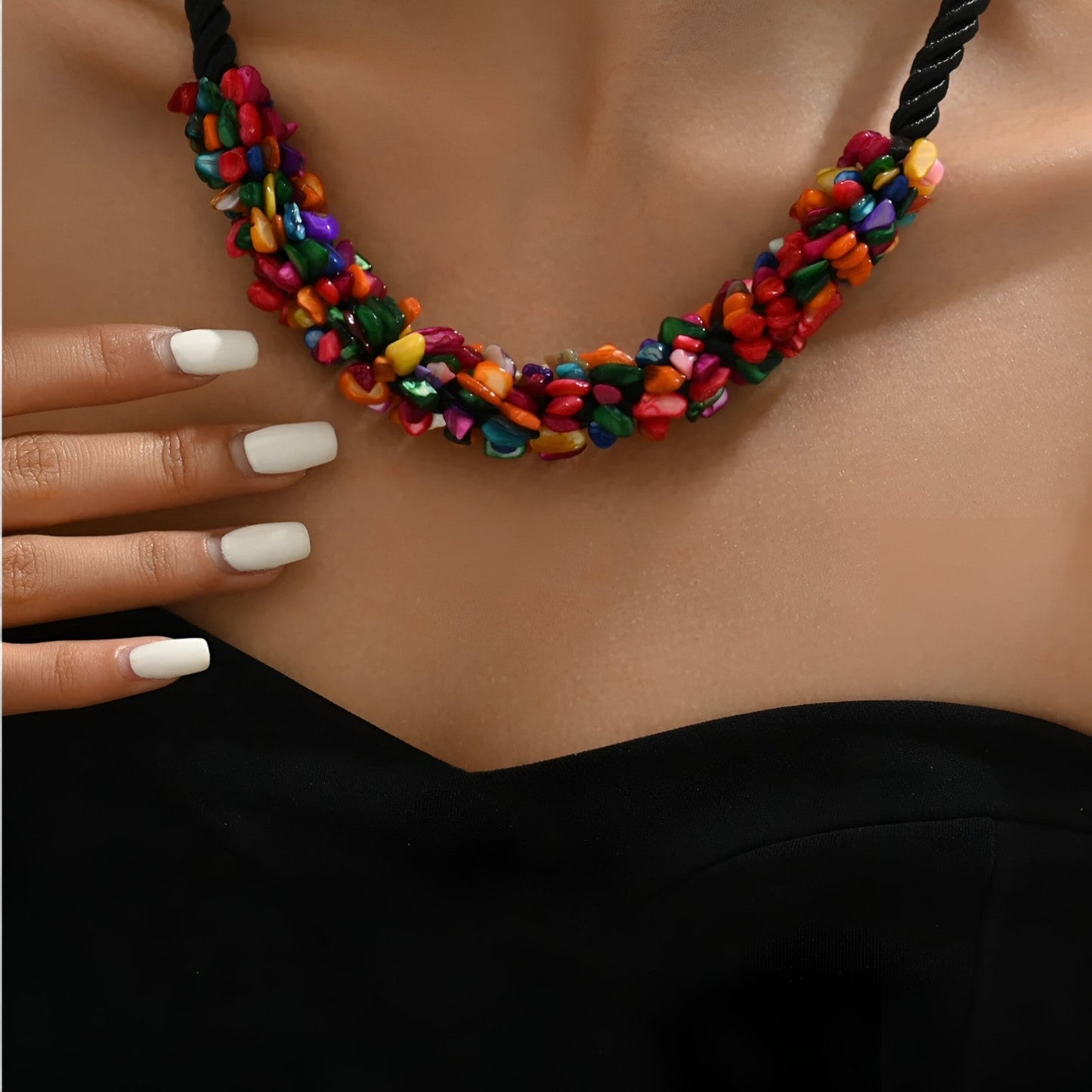 Håndlavet Boheme Muslingehalskæde - Naturlig Stil til Enhver Lejlighed