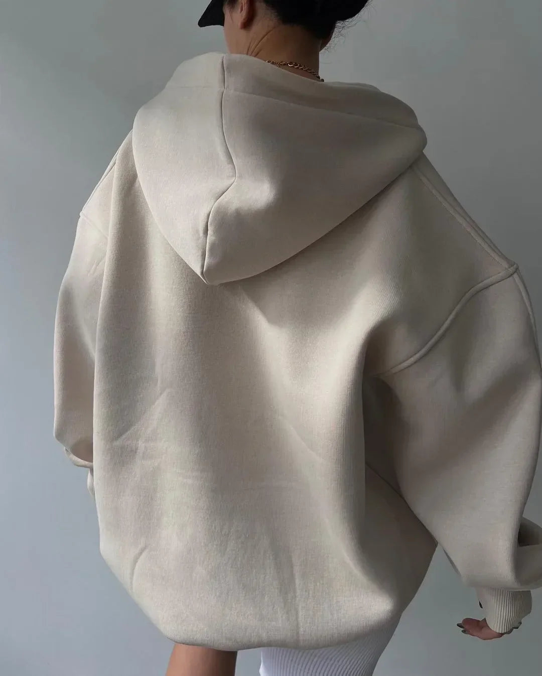 Dame Hætte-sweatshirt med Komfort og Stil