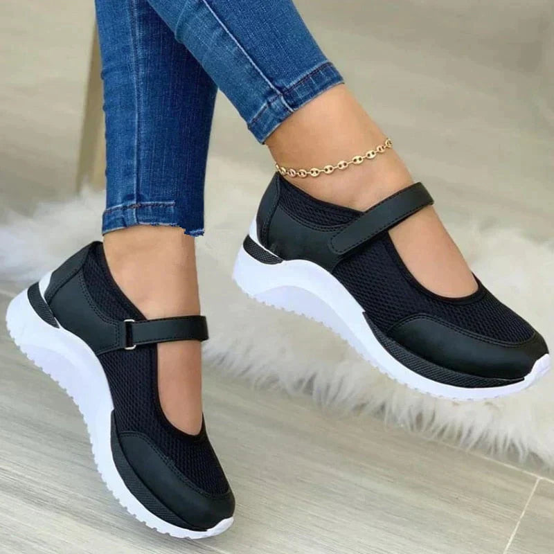 Elegant Dame Slip-On Sneakers med Åndbar Komfort