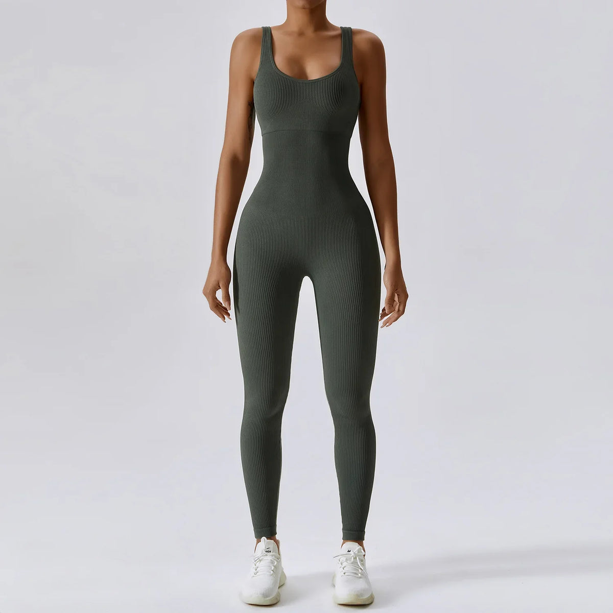 Yoga Jumpsuit för kvinnor | Sömlös träningsoverall med snabbtorkande och stretchig passform