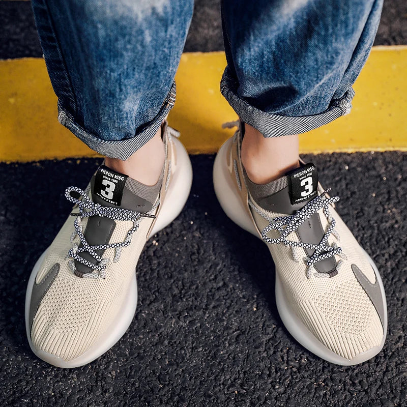 Mesh Sneakers med snörning för ortopediskt stöd
