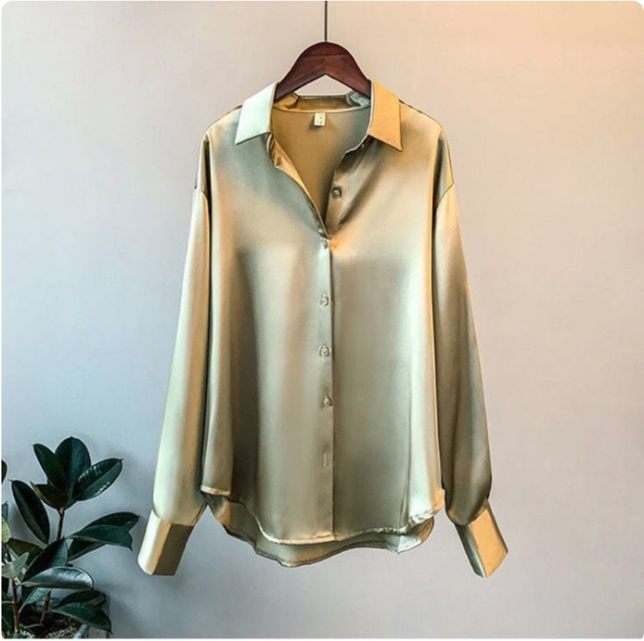 Elegant Satinblus för Kvinnor | Förvandlar Din Stil på Nolltid