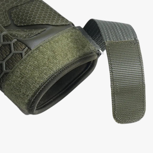 Slidstærke halvhandsker med skridsikre og beskyttende egenskaber