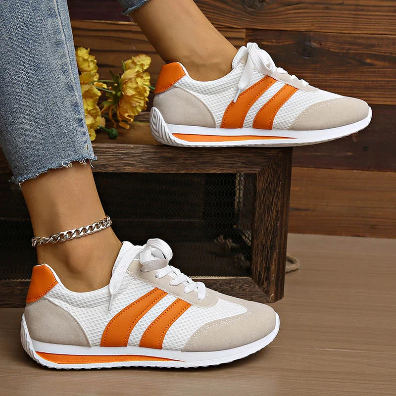 Mesh Sneakers för Damer med Snörning