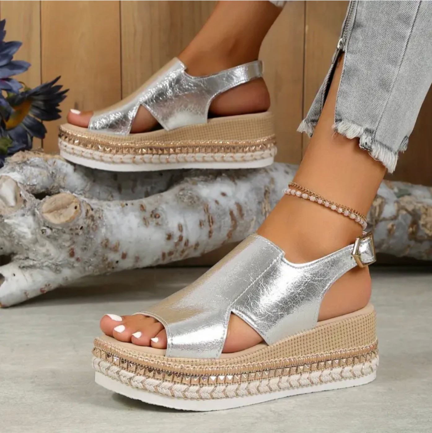 Dam Sandaler med Platå och Ortopedisk Design
