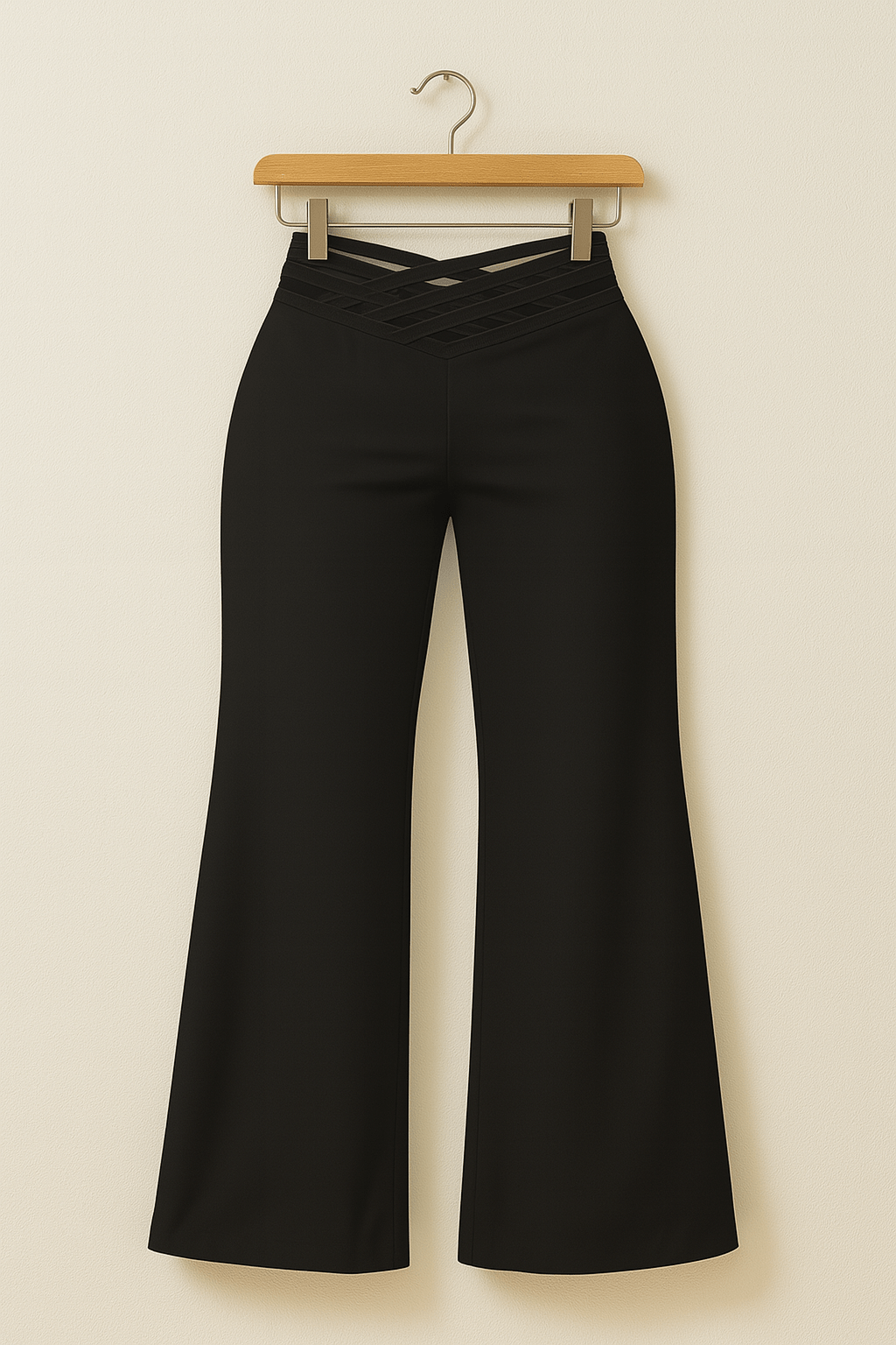 Elegant Flared Trousers med Modern Midja