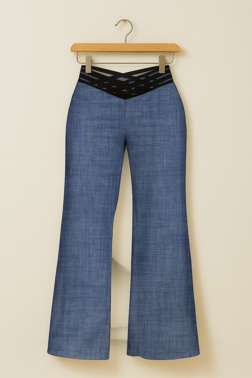 Elegant Flared Trousers med Modern Midja