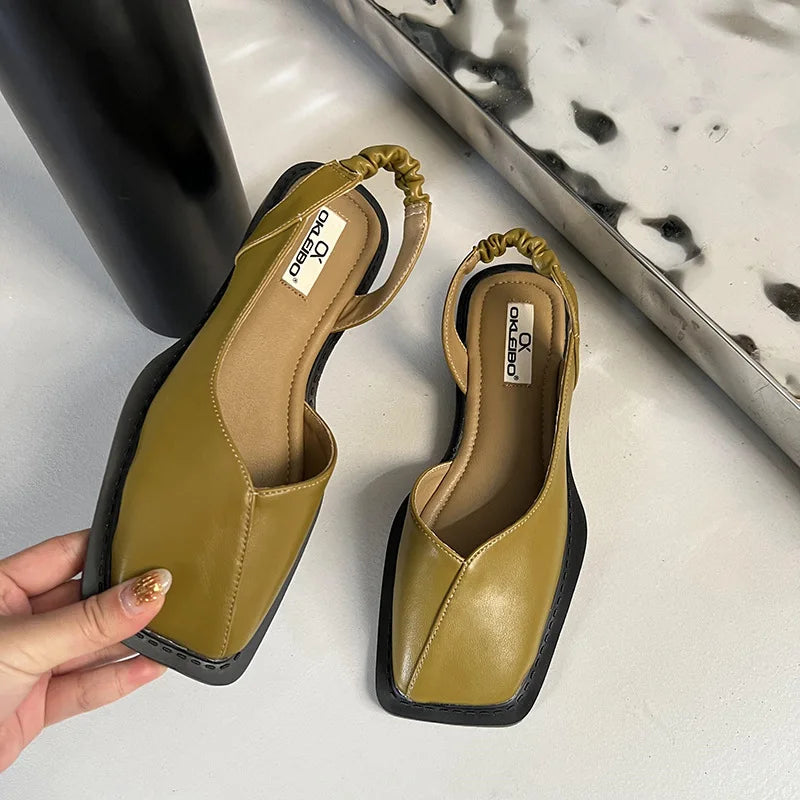 Vera | Eleganta Slingback Ballerina-Heels för Våren