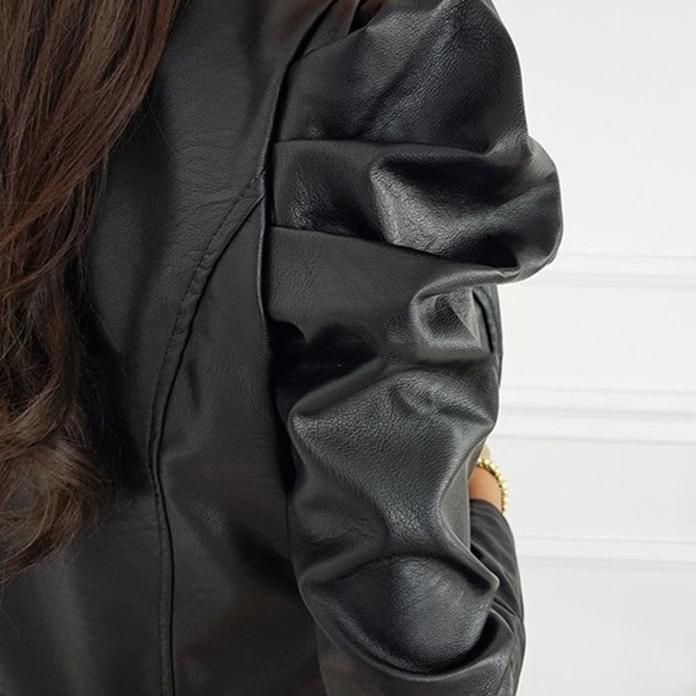 Astrid | Elegant Skinnjacka med Plisserade Detaljer