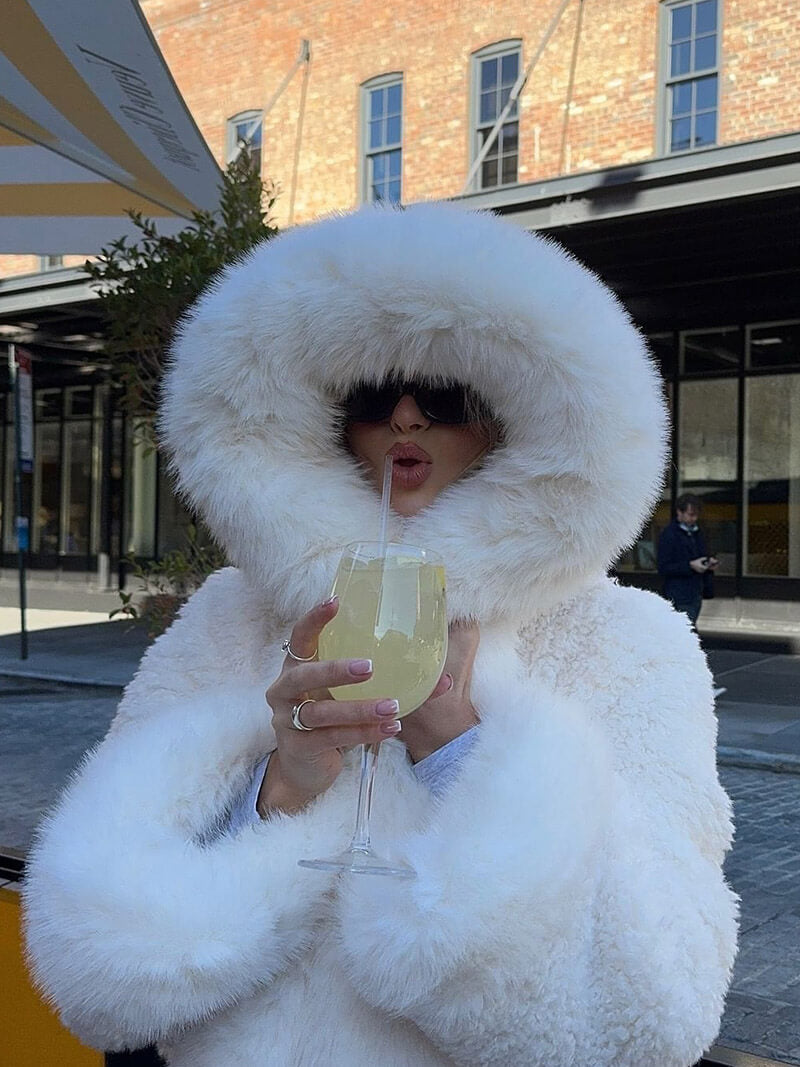 Ekstra Varm Kvindejakke i Kunstpels | Elegant & Blød Komfort