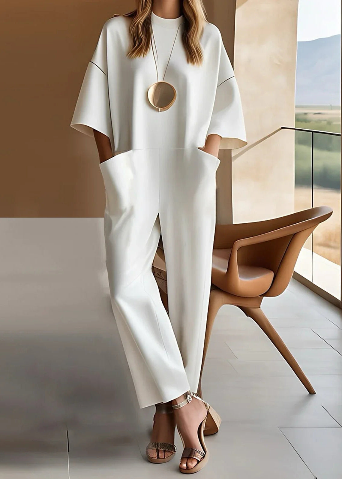 Stilfull Jumpsuit för Kvinnor | Oversized Design & Eleganta Linjer
