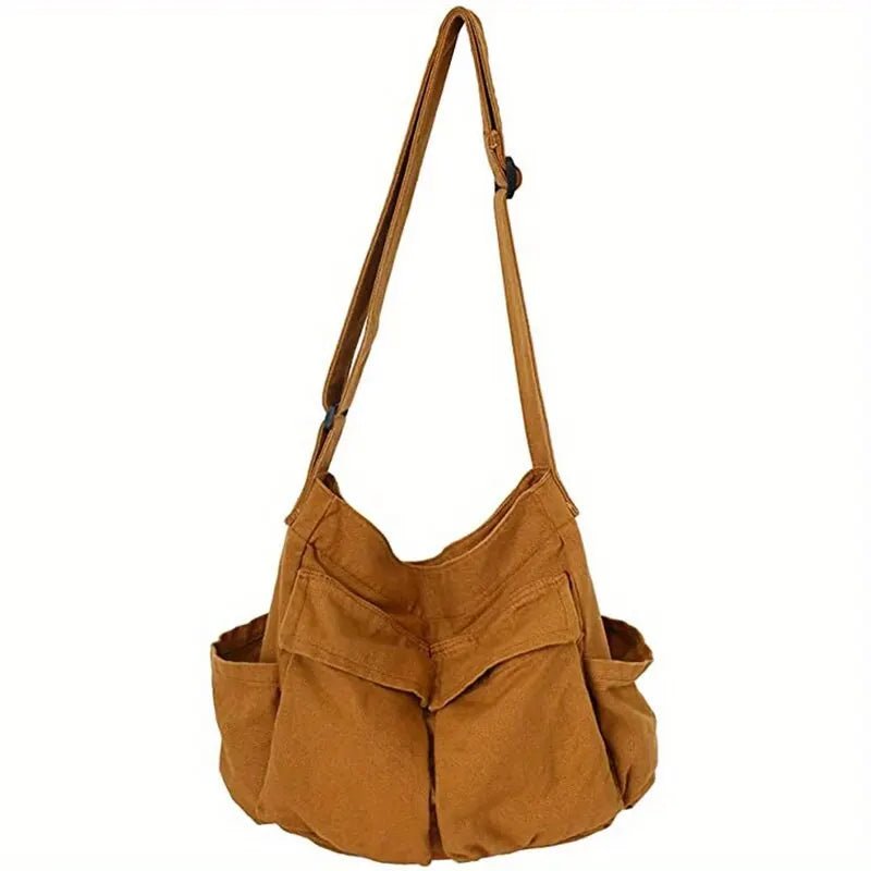 Sofistikerad Canvas-Shopper med Flera Fack
