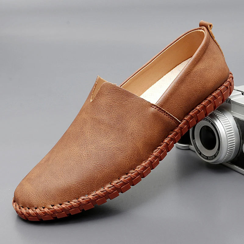 LuxeLäderslippers | Stilrena Skinnsko för Män