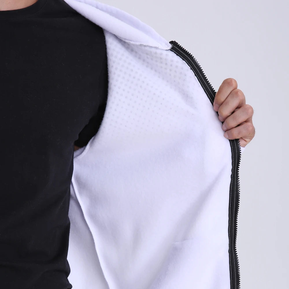 Energifyl Hoodie med Dragkedja – En Sportig Stilikon för Män