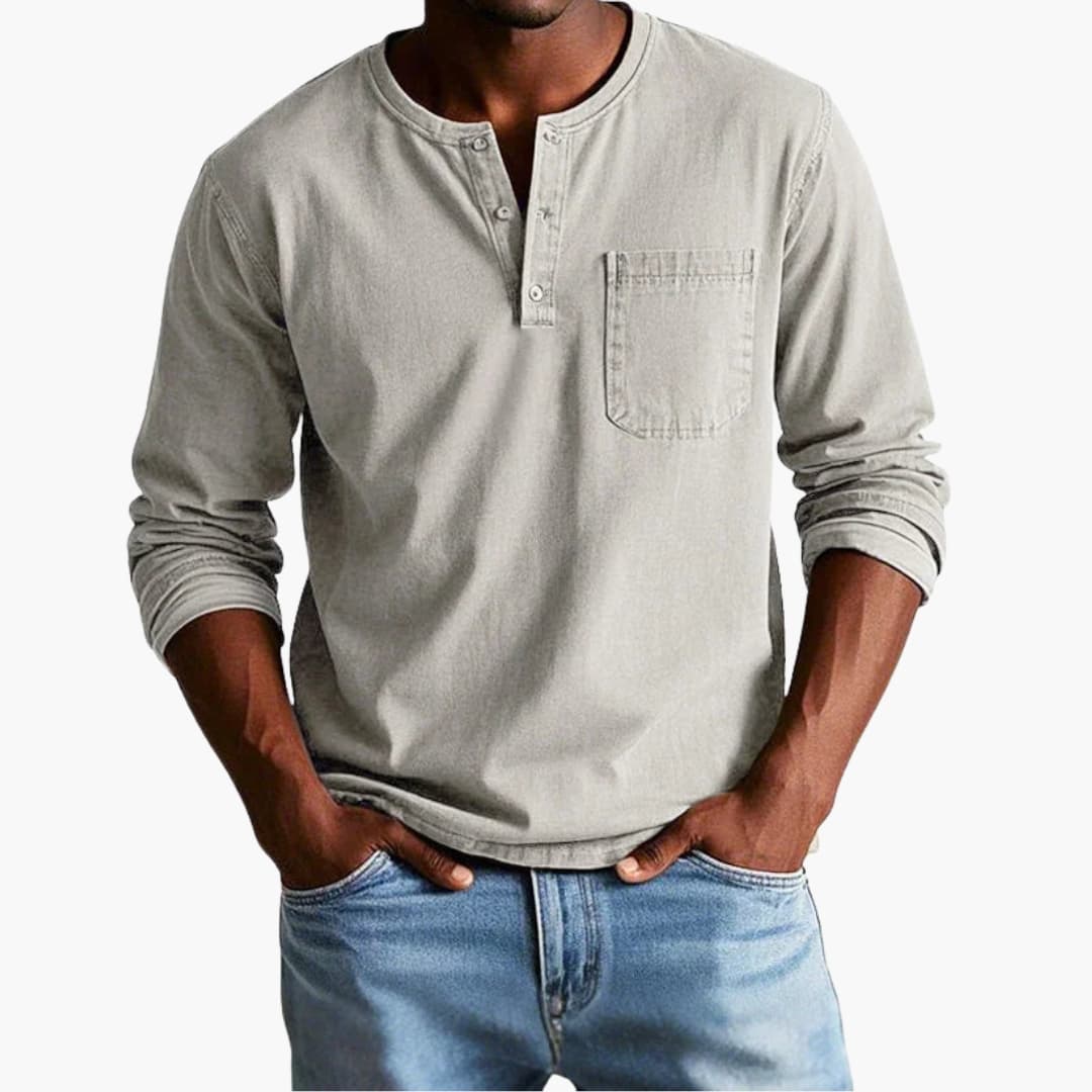 Långärmad T-shirt för Herr i Lukas-design