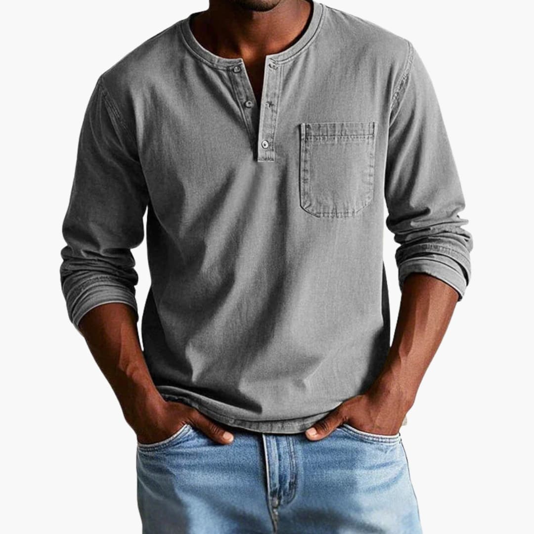 Långärmad T-shirt för Herr i Lukas-design
