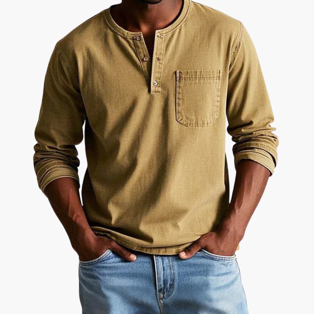 Långärmad T-shirt för Herr i Lukas-design