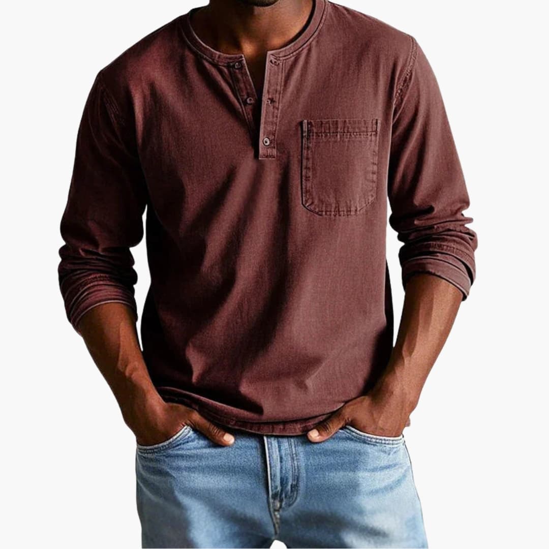 Långärmad T-shirt för Herr i Lukas-design