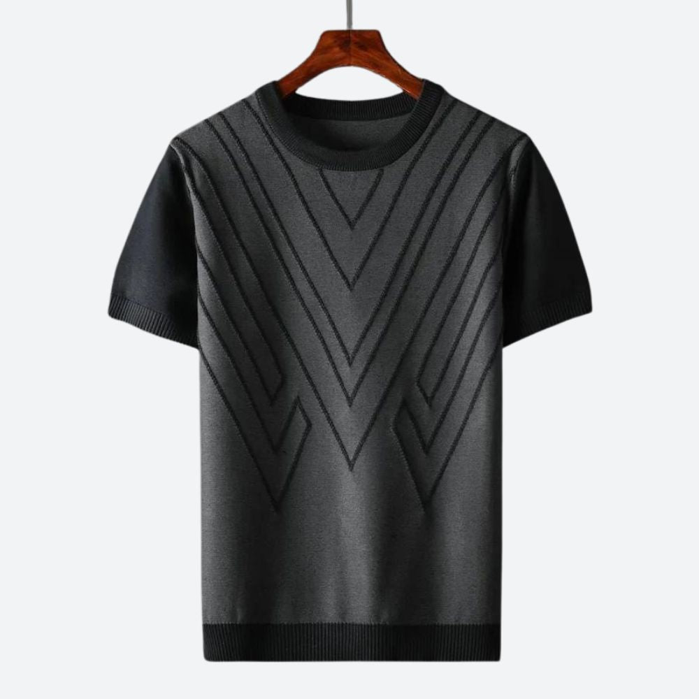 Texturerad T-Shirt för Män | Stilrent och Bekvämt