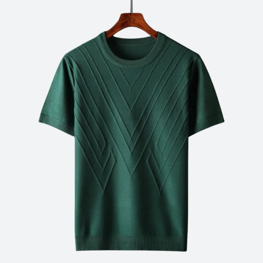 Texturerad T-Shirt för Män | Stilrent och Bekvämt