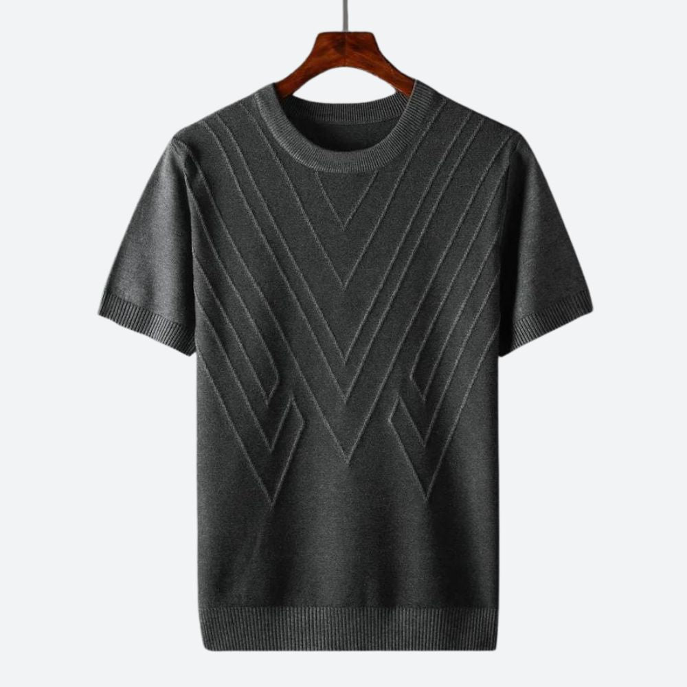 Texturerad T-Shirt för Män | Stilrent och Bekvämt