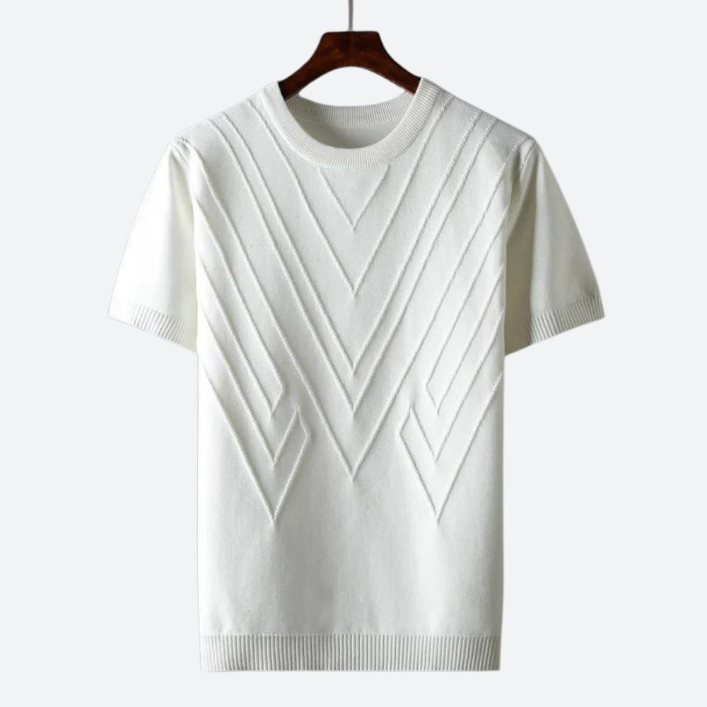 Texturerad T-Shirt för Män | Stilrent och Bekvämt