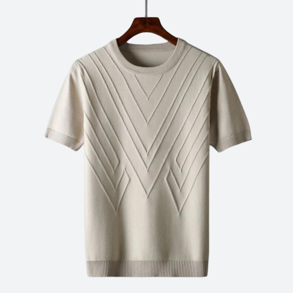 Texturerad T-Shirt för Män | Stilrent och Bekvämt