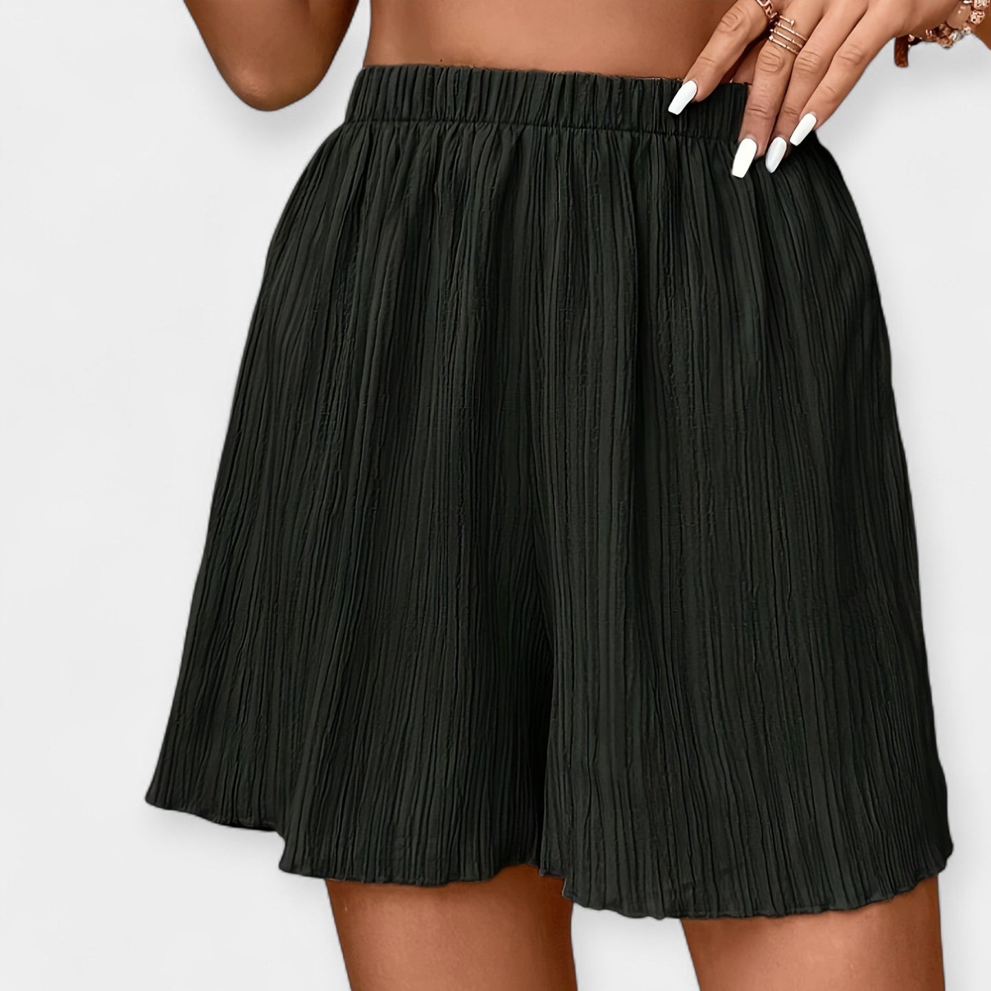 Sofistikerade Shorts med Elastisk Midja – Lätthet och Stil