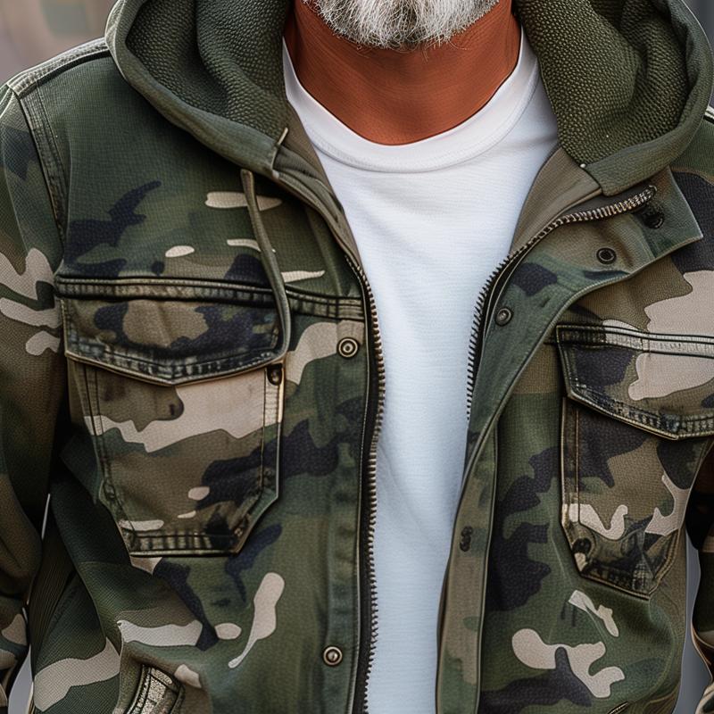 Urban Explorer | Camo Hoodie-Jacka