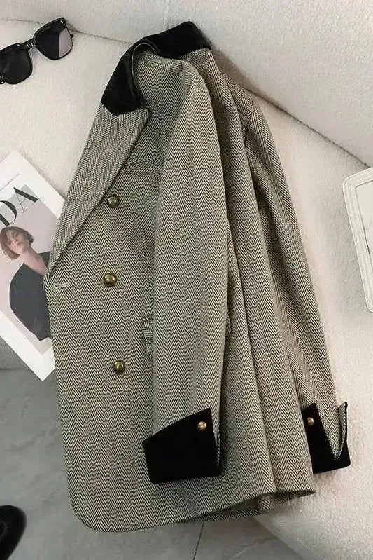 Ternet Jakke med Sofistikeret Snit og Moderne Flair