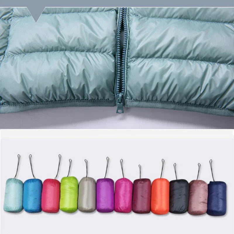 Vindtæt Ultralette Damejakke | Varm & Kompakt til Rejser